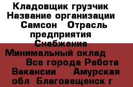 Кладовщик-грузчик › Название организации ­ Самсон › Отрасль предприятия ­ Снабжение › Минимальный оклад ­ 27 000 - Все города Работа » Вакансии   . Амурская обл.,Благовещенск г.